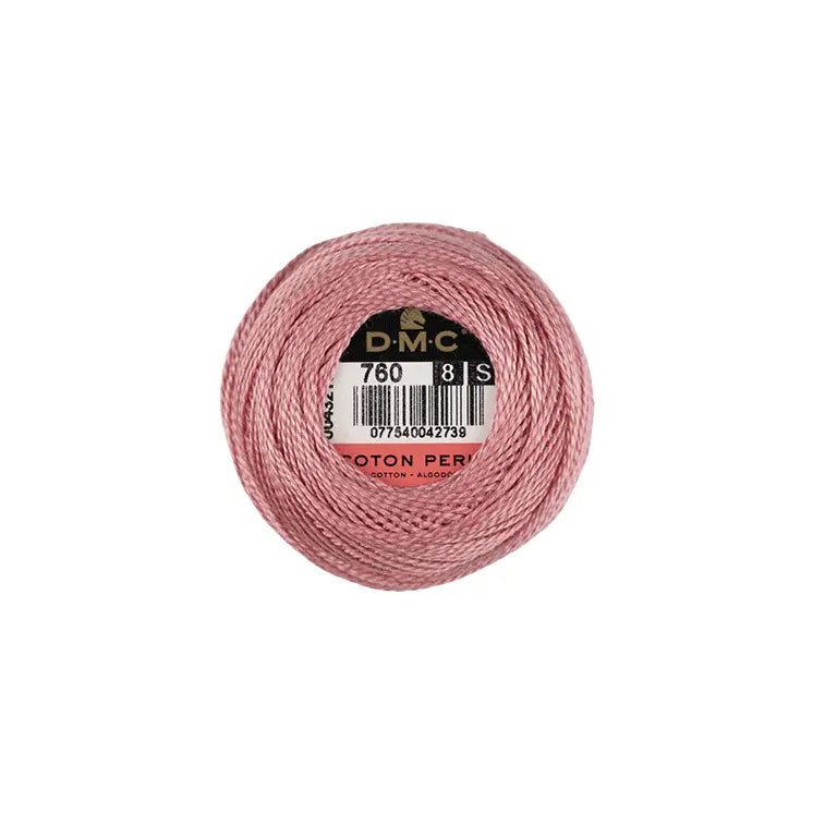DMC Coton Perlé 8 Embroidery Thread (The Pink Shades) (760)