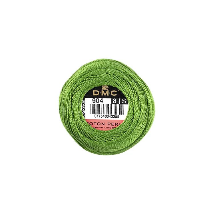 DMC Coton Perlé 8 Embroidery Thread (The Green Shades) (904)