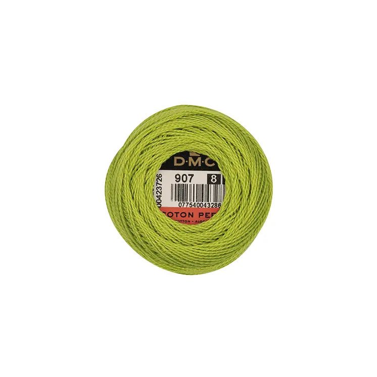 DMC Coton Perlé 8 Embroidery Thread (The Green Shades) (907)