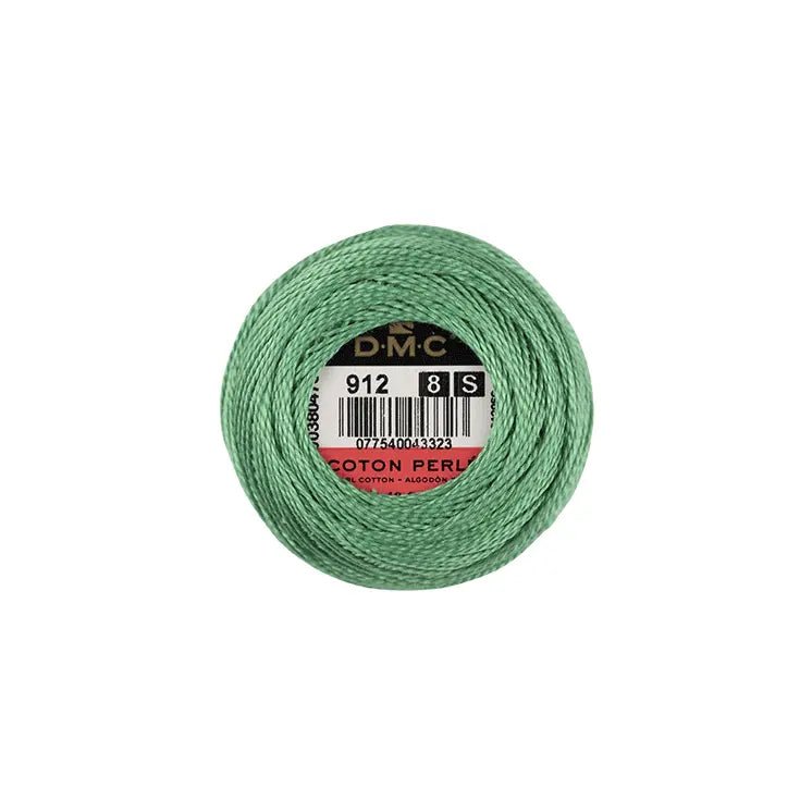 DMC Coton Perlé 8 Embroidery Thread (The Green Shades) (912)