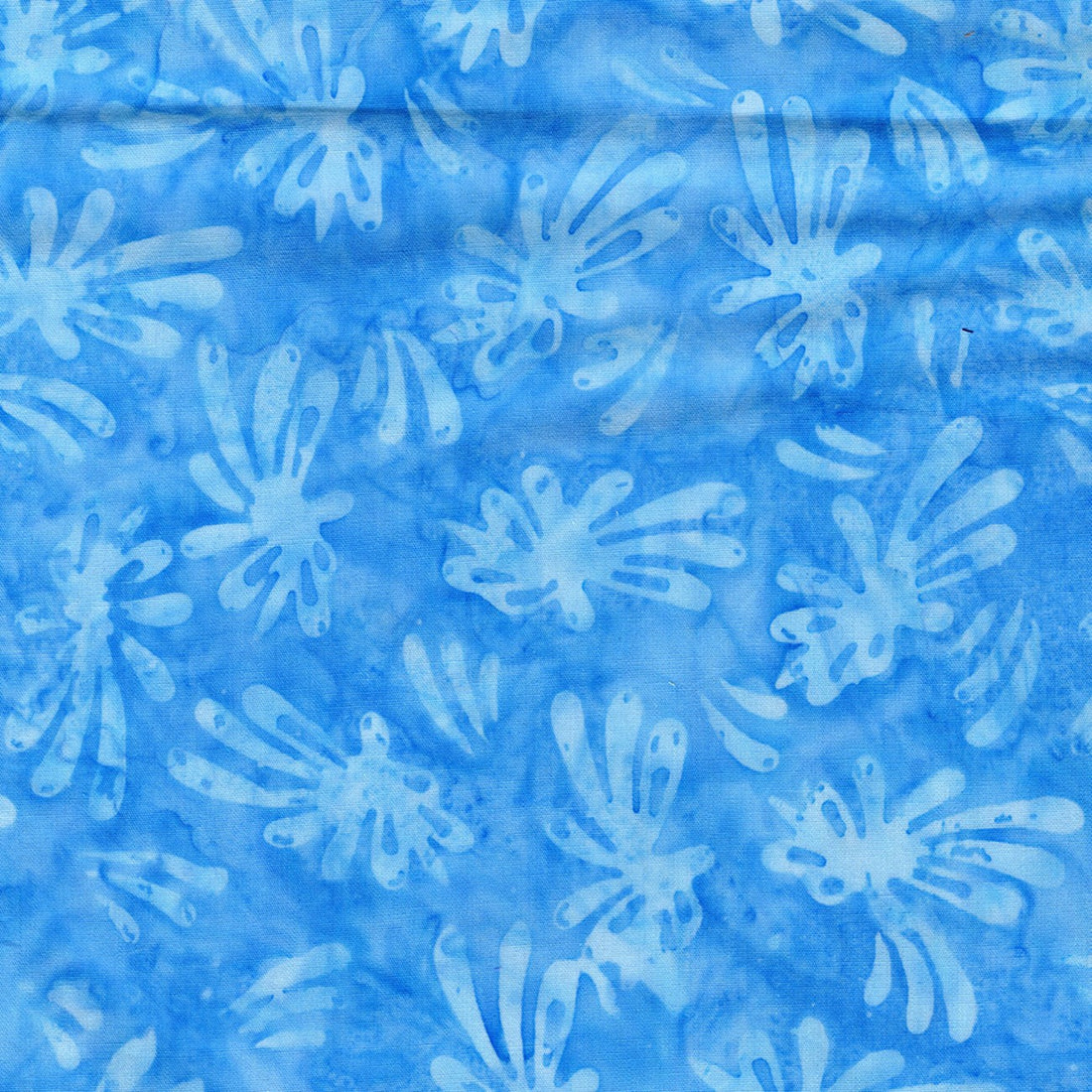 Crazy Daisy in Light Turquoise quilting fabric by Benartex