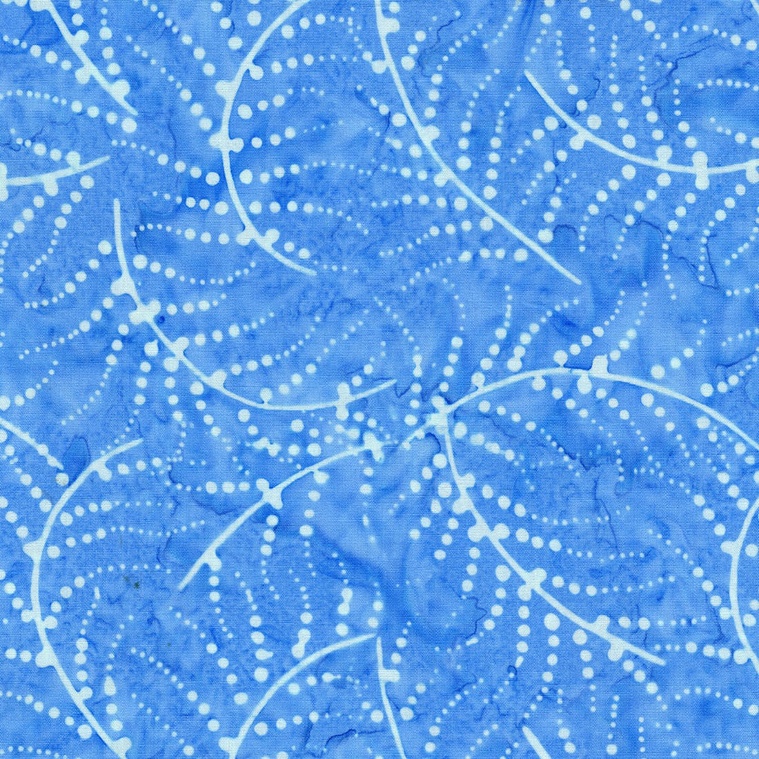 Outline Leaf in Lagoon quilting fabric by Benartex