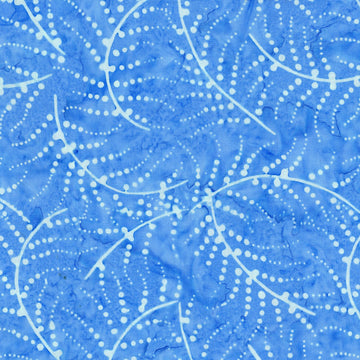 Outline Leaf in Lagoon quilting fabric by Benartex