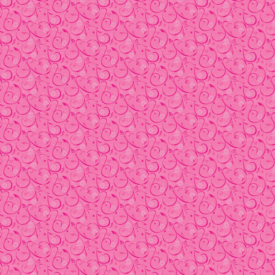 Happy Swirl in Pink quilting fabric by Benartex