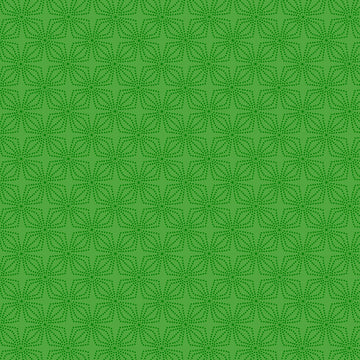 Geo Bloom in Green quilting fabric by Benartex