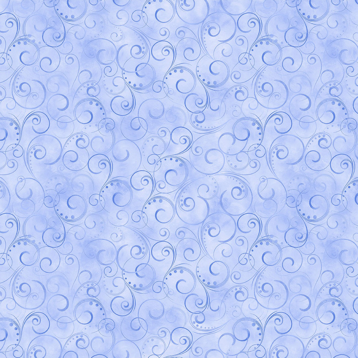 Breezy Scroll in Blue quilting fabric by Benartex
