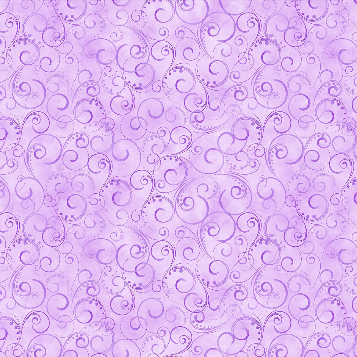 Breezy Scroll in Lilac quilting fabric by Benartex