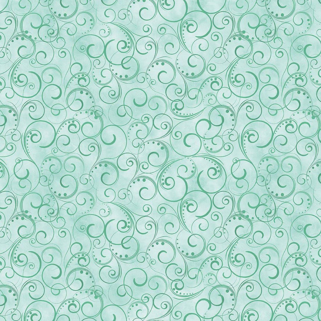 Breezy Scroll in Sage quilting fabric by Benartex