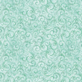 Breezy Scroll in Light Teal quilting fabric by Benartex