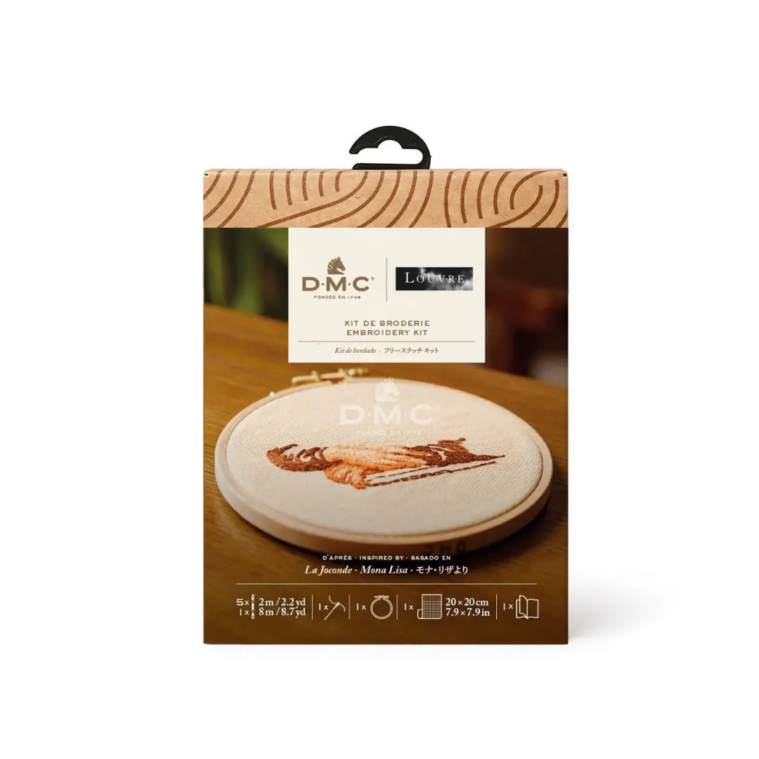 DMC Bookmark Embroidery Kit - The Louvre Collection (Mona Lisa)