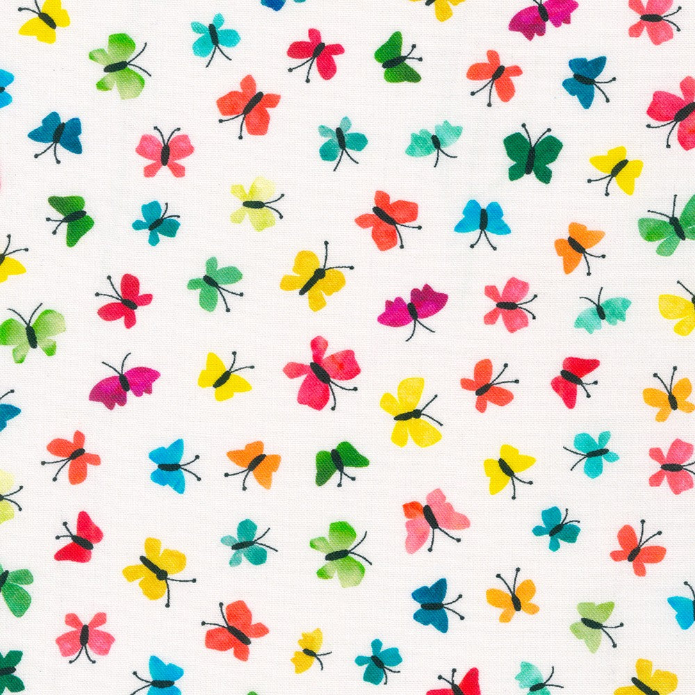 Rainforest Friends in Ivory quilting fabric by Robert Kaufman