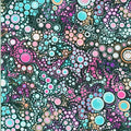 Effervescence Circles Border in Atmosphere quilting fabric by Robert Kaufman
