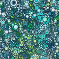 Effervescence Circles Border in Ocean quilting fabric by Robert Kaufman