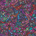 Effervescence Circles and Dots in Jewel quilting fabric by Robert Kaufman