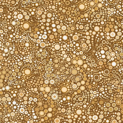 Effervescence Circles and Dots in Cobblestone quilting fabric by Robert Kaufman