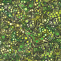Effervescence Circles and Dots in Emerald quilting fabric by Robert Kaufman