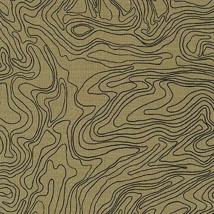 Collection CF Elevation in Brown quilting fabric by Robert Kaufman