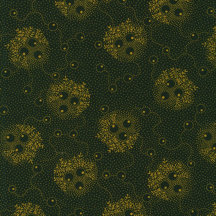 6th Street Berries in Black quilting fabric by Robert Kaufman