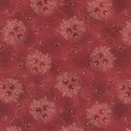 6th Street Berries in Burgundy quilting fabric by Robert Kaufman