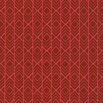 Sunroom Geo Stripe in Rose quilting fabric by Robert Kaufman