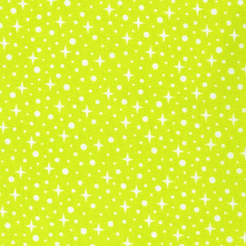 Sunroom Stars in Acid Lime quilting fabric by Robert Kaufman