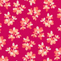 Sunroom Plants in Pomegranate quilting fabric by Robert Kaufman