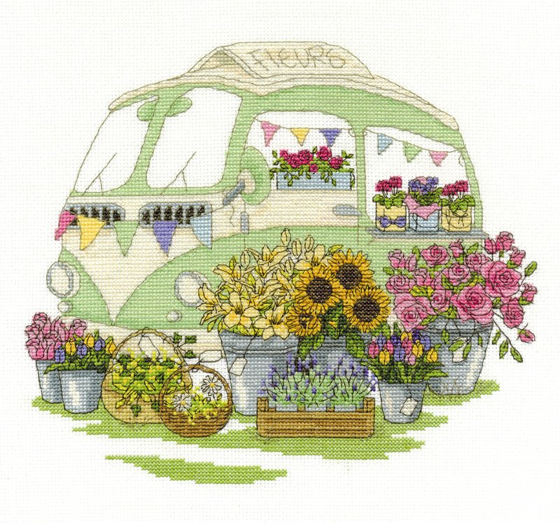 DMC Cross Stitch Kit - Les Fleurs