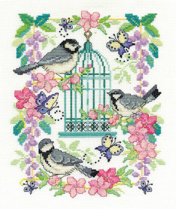 DMC Cross Stitch Kit - Oriental Birdcage