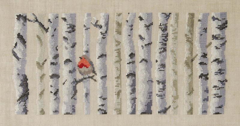 DMC Cross Stitch Kit - Birch Wood (Linen)