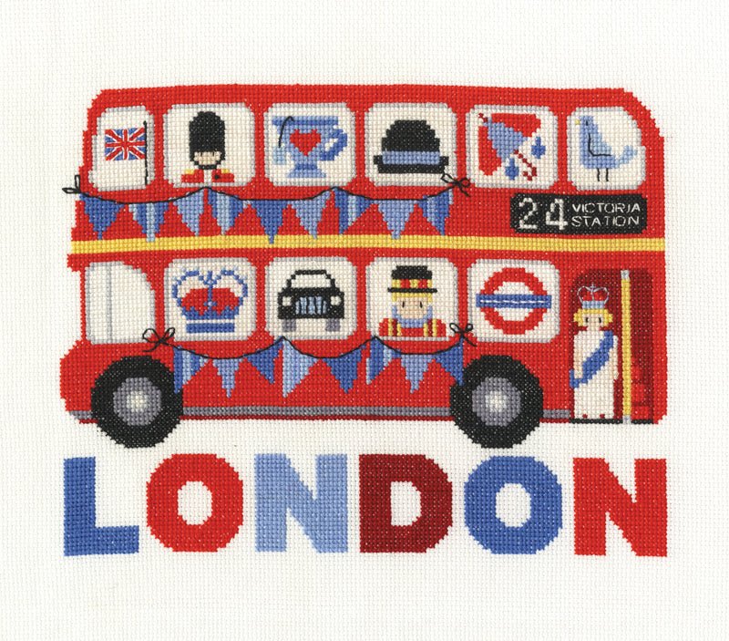 DMC Cross Stitch Kit - London Bus