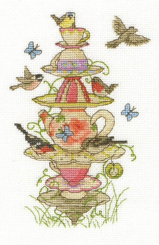 DMC Cross Stitch Kit - Tea Garden