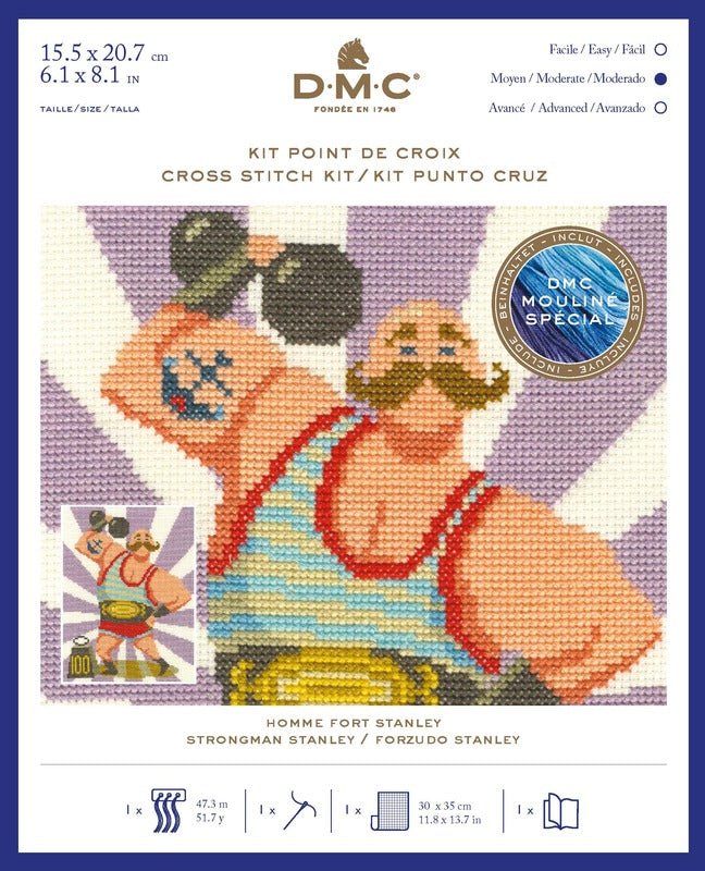 DMC Cross Stitch Kit - Strongman