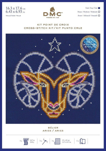 DMC Cross Stitch Kit - Zodiac (Aries)