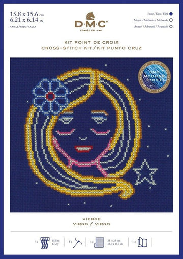 DMC Cross Stitch Kit - Zodiac (Virgo)