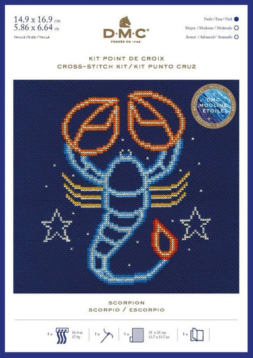 DMC Cross Stitch Kit - Zodiac (Scorpio)