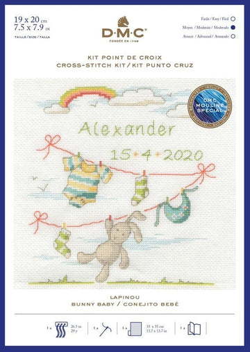 DMC Cross Stitch Kit - Bunny Baby