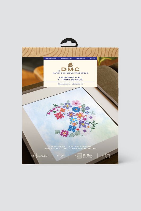 DMC Cross Stitch Kit - Floral Moon