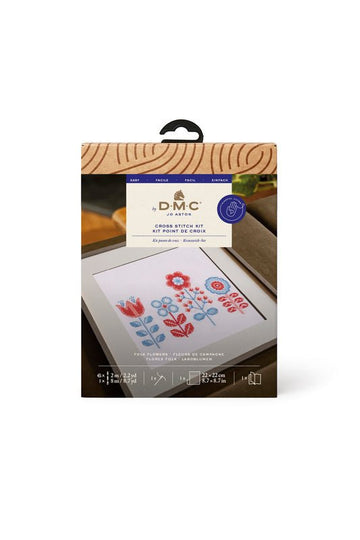 DMC Cross Stitch Kit - Folk Flowers
