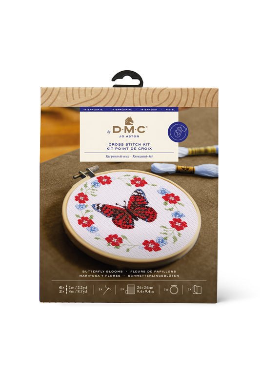DMC Cross Stitch Kit - Butterfly Blooms