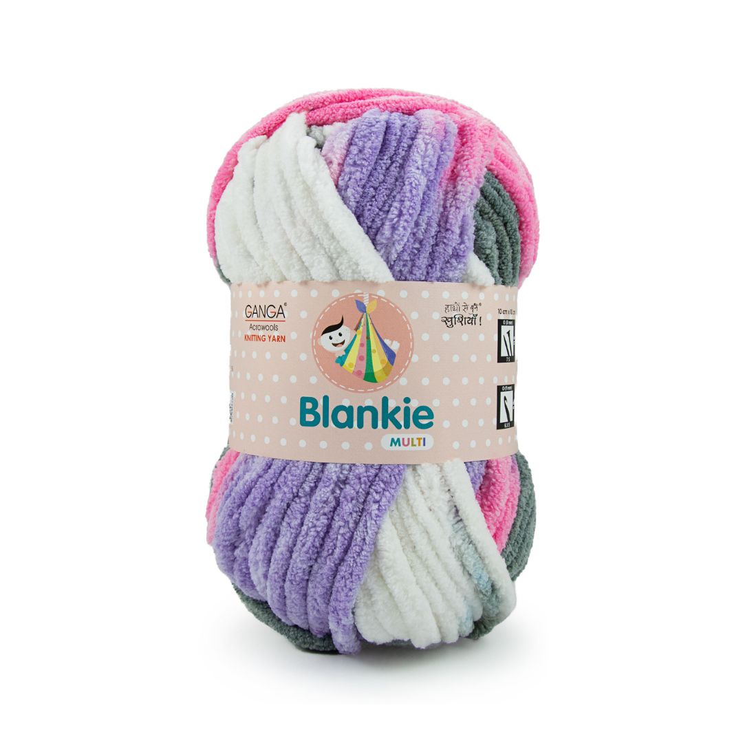 Ganga Acrowools Blankie Multi Yarn (BLM001)