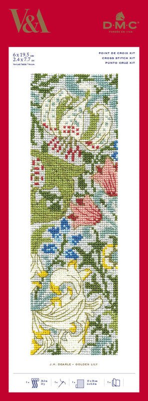 DMC Cross Stitch Kit - Victoria and Albert Museum (Golden Lily)