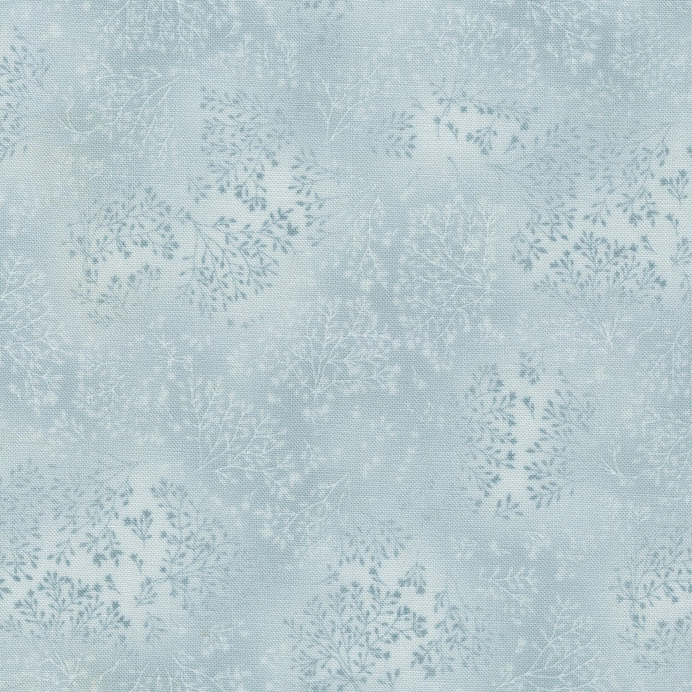 Fusions Leaf Branches Neutrals in Silver quilting fabric by Robert Kaufman
