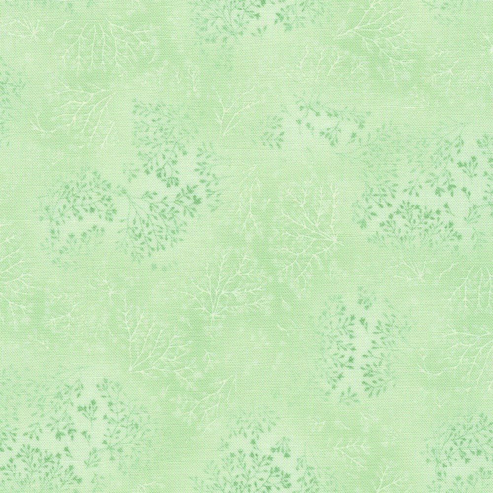Fusions Leaf Branches Neutrals in Celery quilting fabric by Robert Kaufman