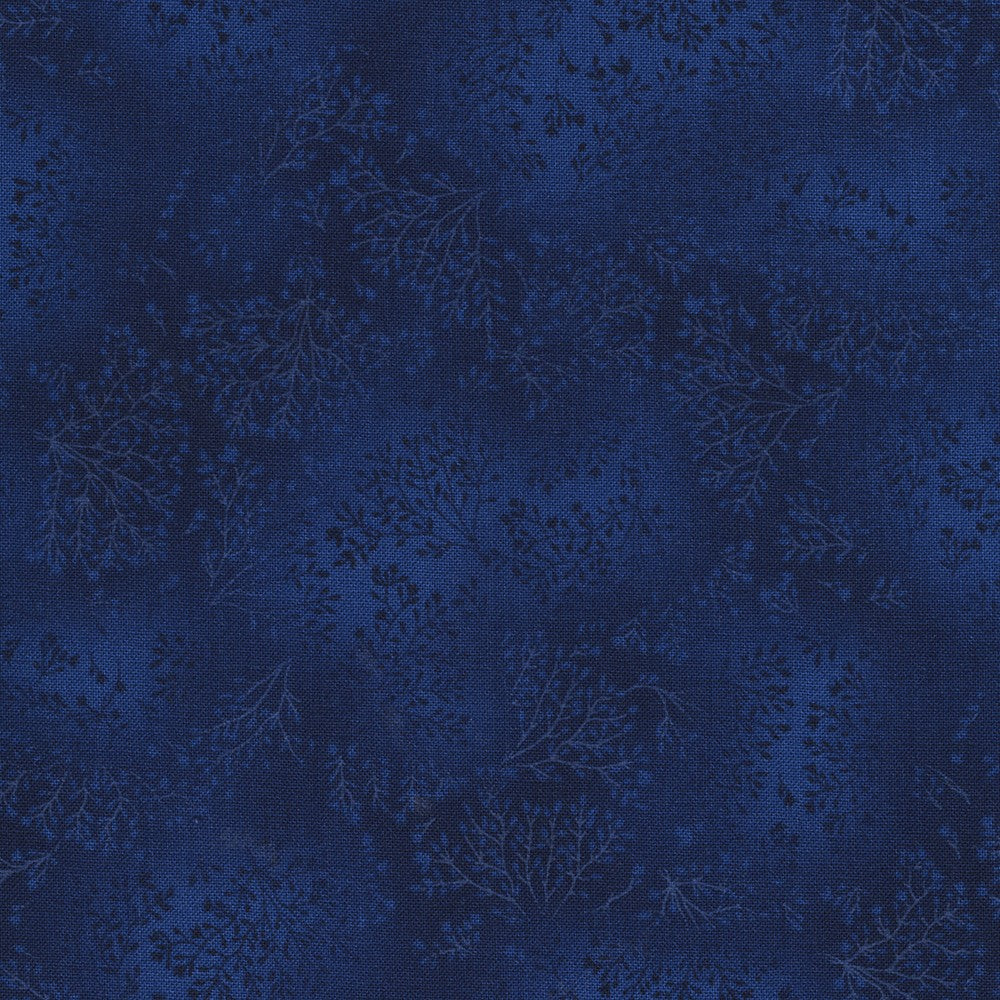Fusions Leaf Branches Neutrals in Midnight quilting fabric by Robert Kaufman