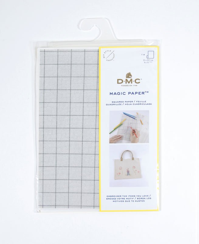 DMC Magic Paper - Printable Embroidery Transfer Paper - Small Grid - A4