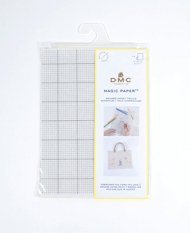 DMC Magic Paper - Printable Embroidery Transfer Paper - Medium Grid - A4