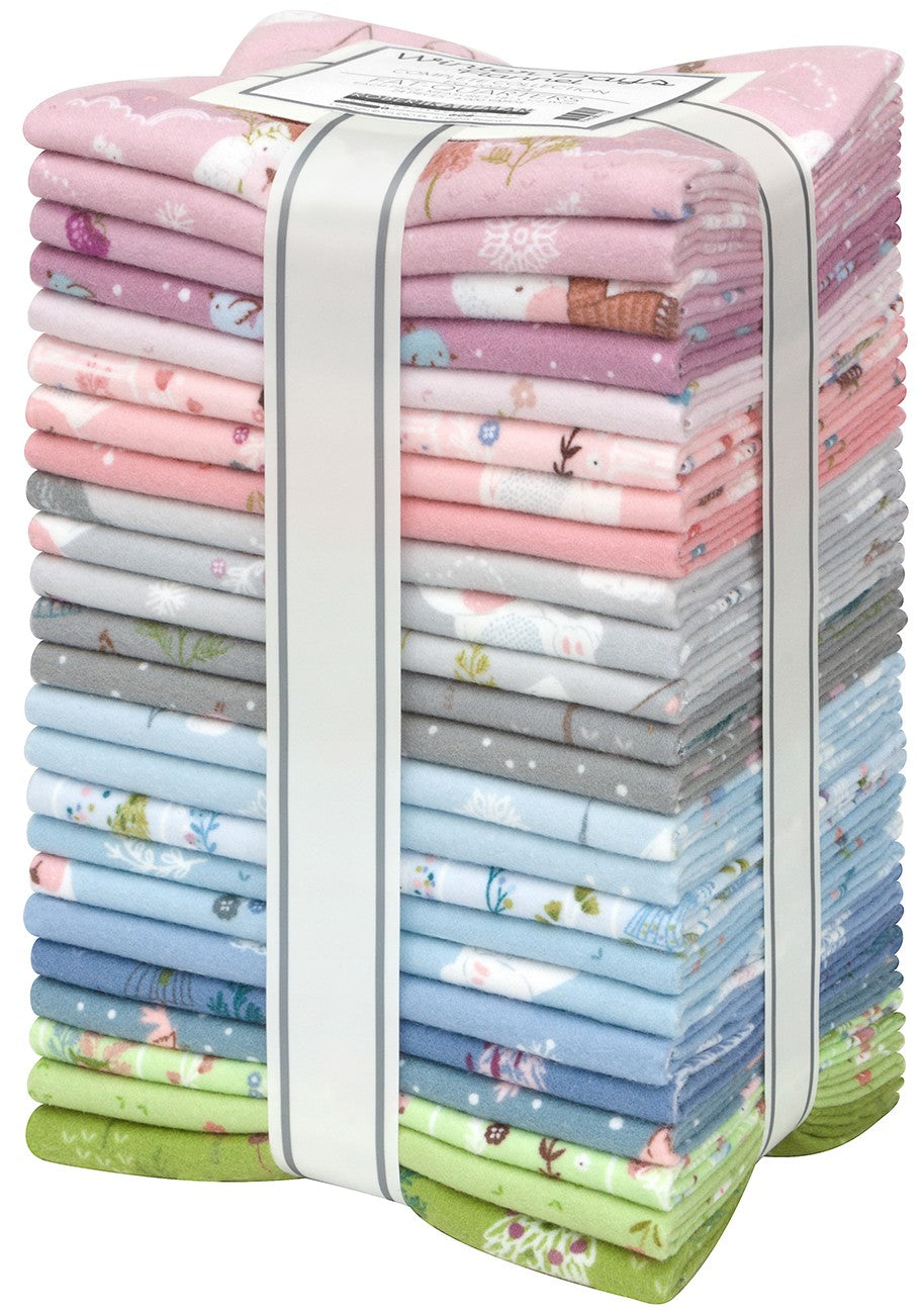 Winter Days Flannel Fat Quarter Bundle (24 pieces) quilting fabric by Robert Kaufman