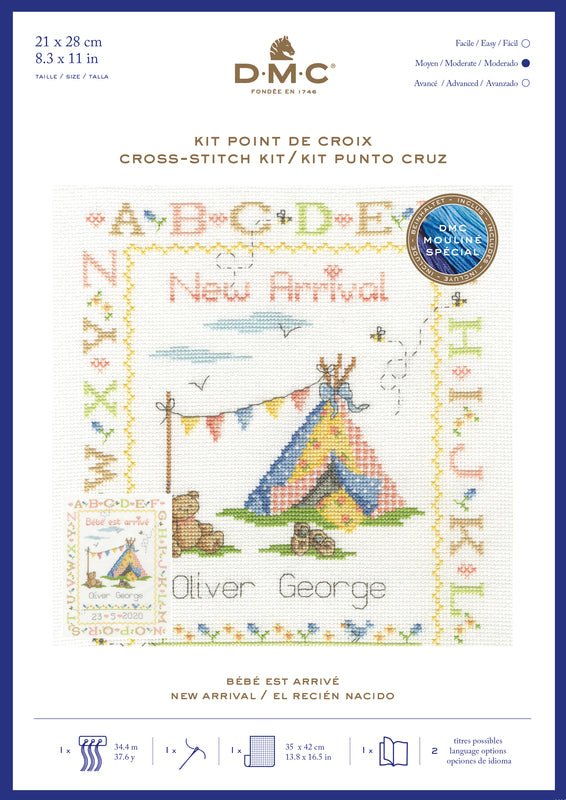 DMC Cross Stitch Kit - Baby Is Born
