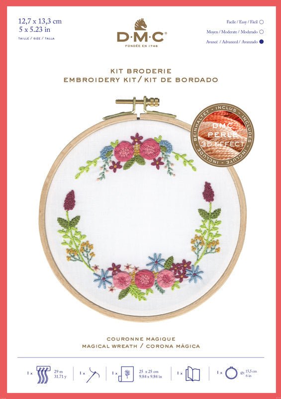 DMC Embroidery Kit - Magical Wreath