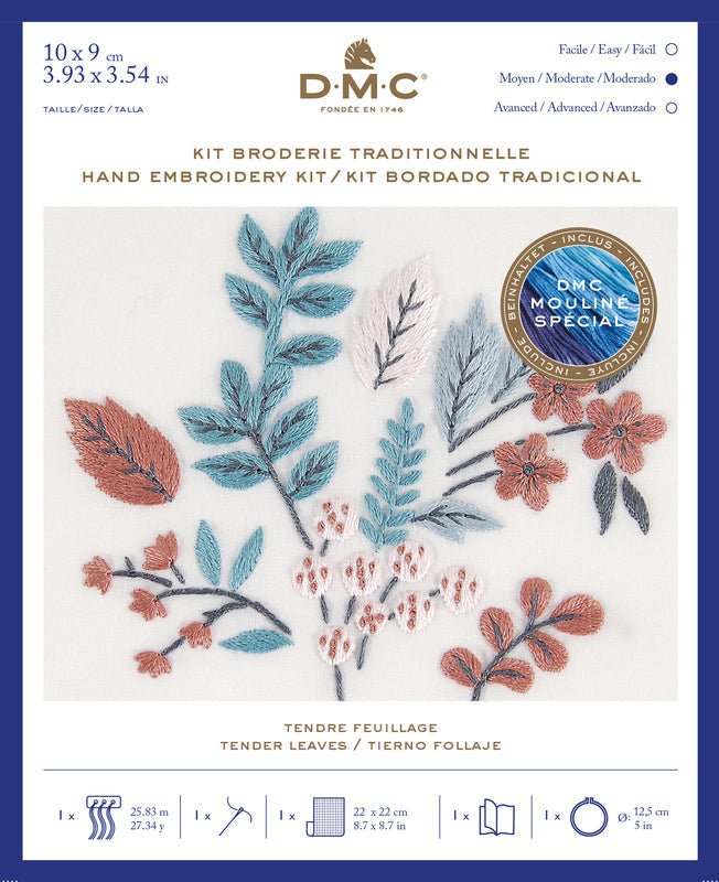 DMC Embroidery Kit - Tender Leaves